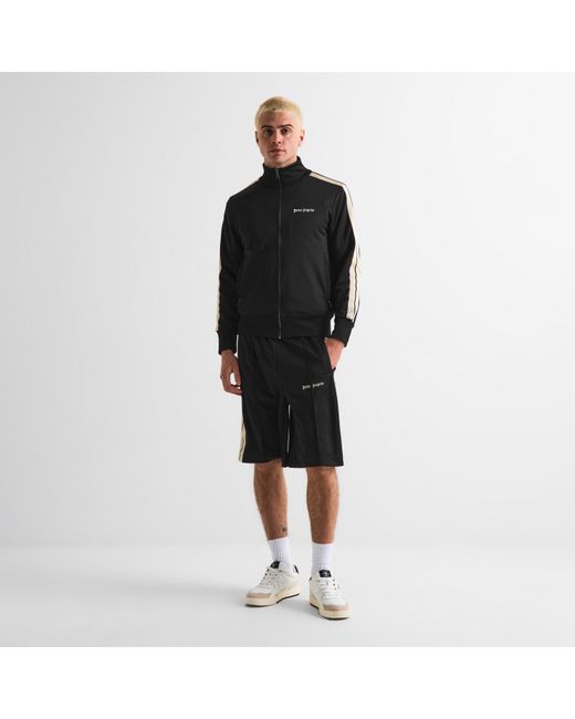 Palm Angels Black Tracksuit Top for men