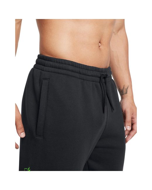Under Armour Blue Curry Splash Graphic Joggers for men