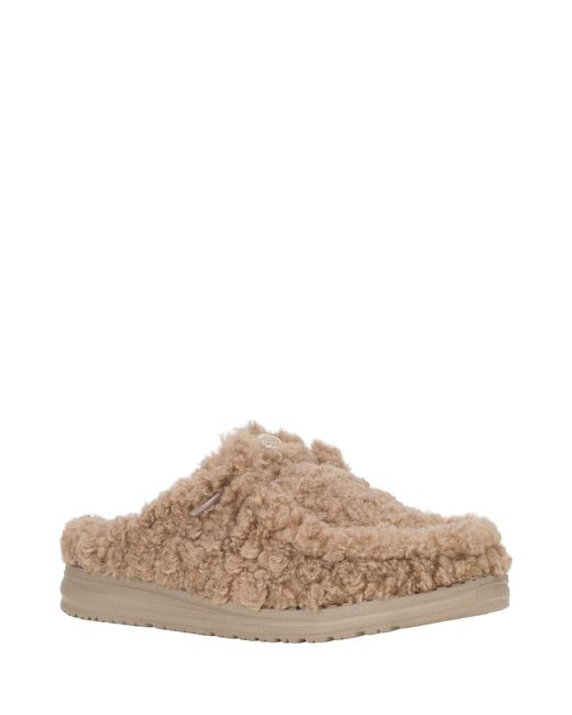 HeyDude Brown Wendy Slipper