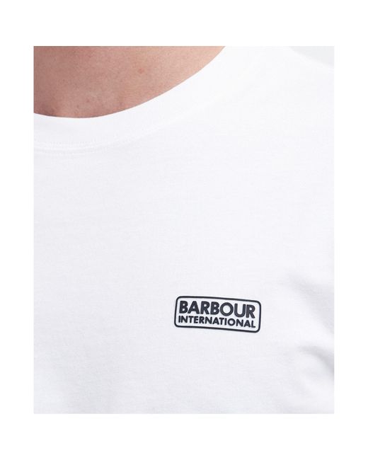 Barbour White Small Logo T-Shirt for men