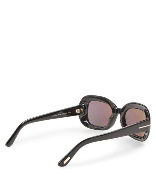 Tom Ford Gray Rectangle Sunglasses