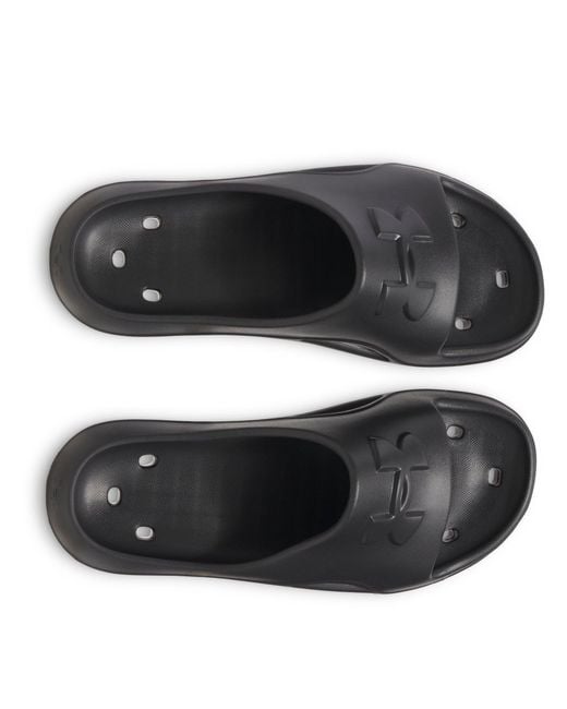 Under Armour Black Locker Pool Sliders for men