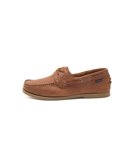 Chatham Brown Boat Shoes for men