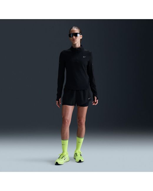 Nike Black Swift 1/4-Zip Running Top
