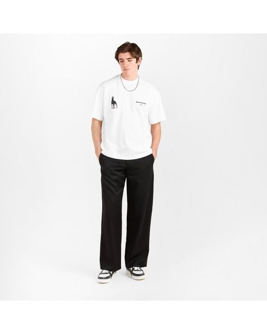 MKI Miyuki-Zoku White Rubi Dobie Oversized Fit Oversized T-Shirt for men