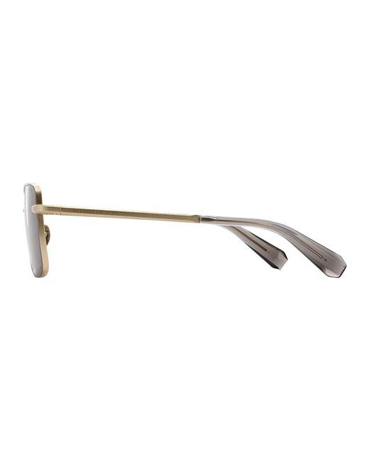 AllSaints Brown Angular Square Sunglasses for men