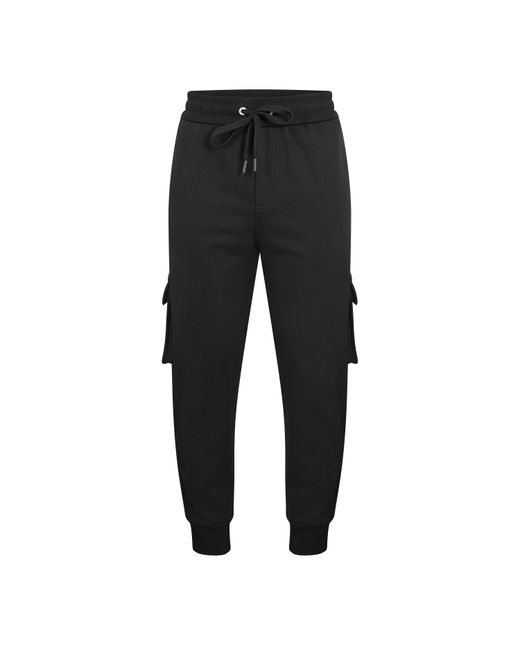 Moose Knuckles Black Hartsfield Closed Hem Fleece Joggers for men