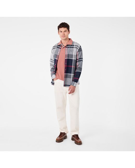 Barbour Blue Dunoon Long Sleeved Shirt for men