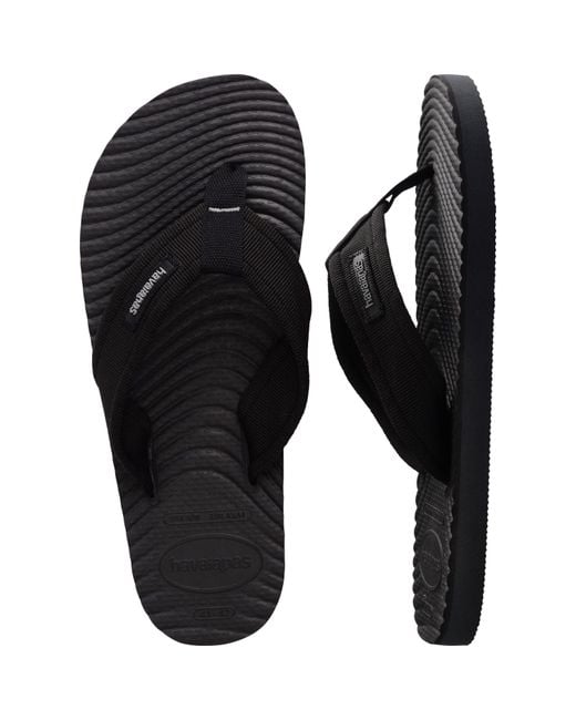 Havaianas Black Surfer Coast Flip Flops for men