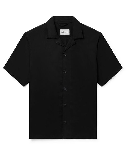 Albam Black Bowling Shirt for men