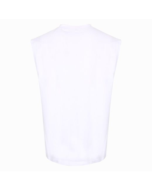 Everlast White Grph Cotton Sleeveless Tank Top for men
