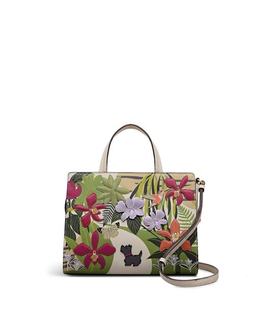 Radley Multicolor Rhs Collection Floral Leather Multiway Grab Bag