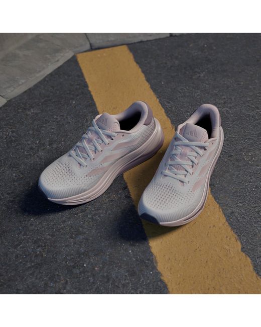 Adidas White Solution W Road Running Shoes