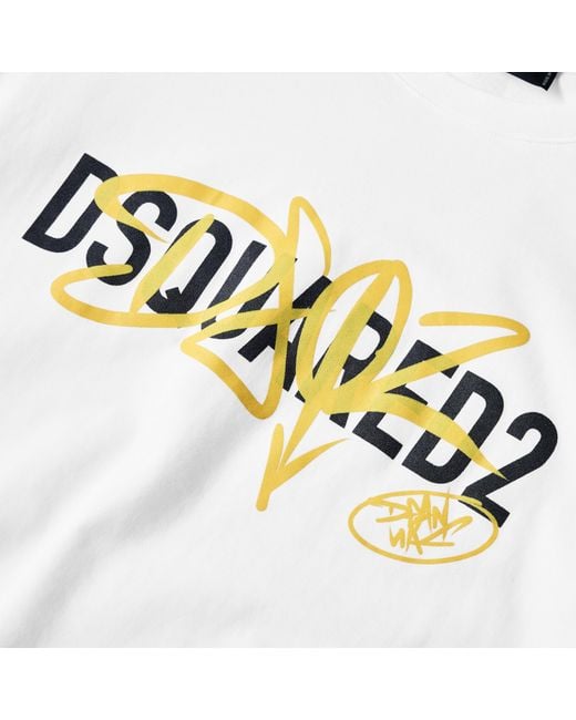 DSquared² White Dsq Sig Logo Tee Sn63 for men