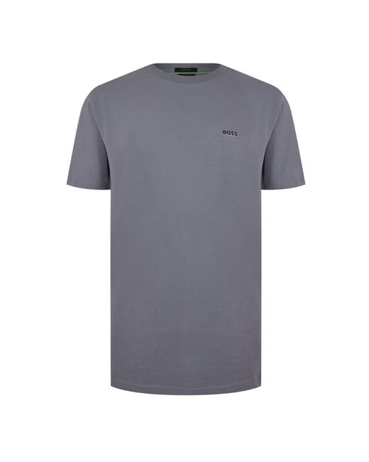 Boss Gray Crew Logo T Shirt for men