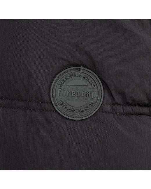 Firetrap Black Firertrap Bubble Jacket for men