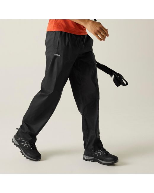 Regatta Black Waterproof Trousers for men