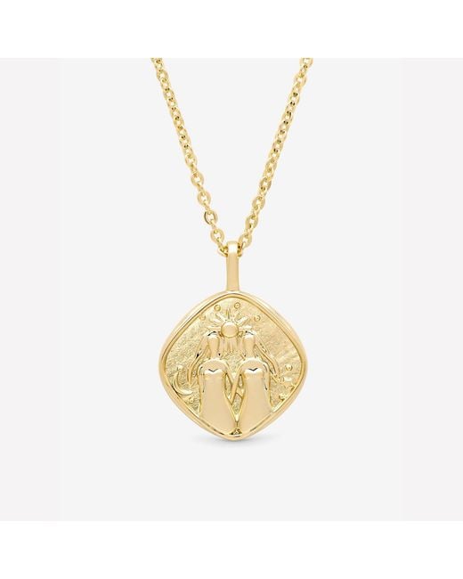 Jon Richard Red Plated Molten Horoscope Necklace