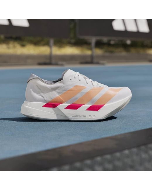 Adidas Gray Adizero Adios Pro 4 Running Shoe