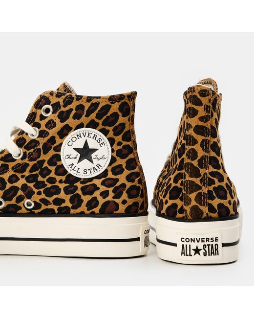 Converse Brown As Lft Leo Canvas High-Top Trainers