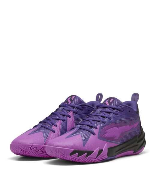PUMA Purple Scoot Zeros Lightning Basketball Trainers for men