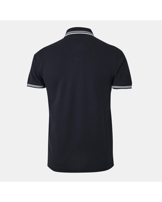 Boss Black Paul Contrast Striped Trim Short Sleeve Polo Shirt for men