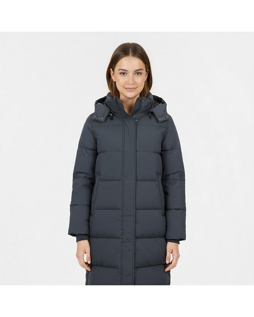 Jack Wills Blue Water Resistant Wind Resistant Detachable Hood Short Puffer Jacket
