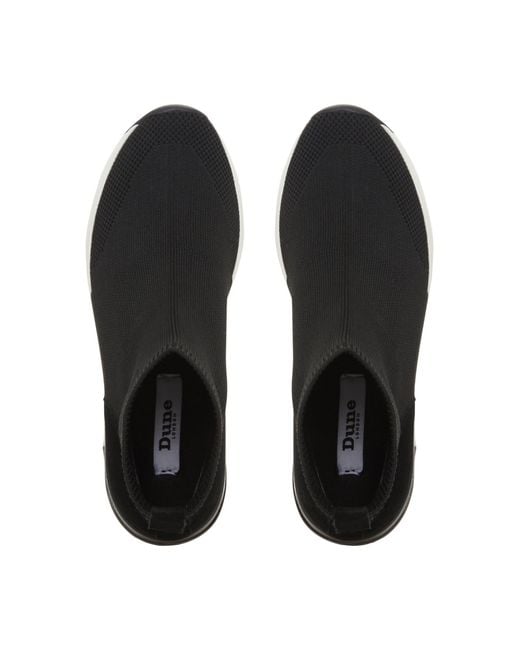 Dune Black Engel Ladies Slip On Trainers