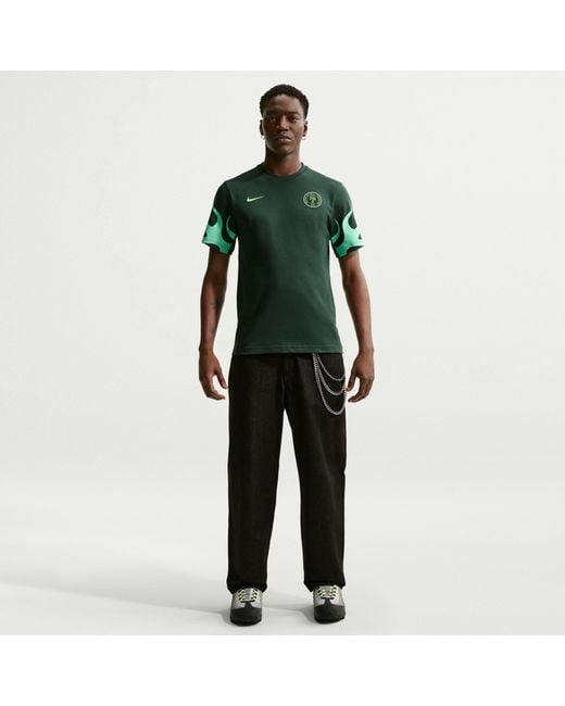 Nike Green Nigeria Primary Dri-Fit Soccer T-Shirt for men