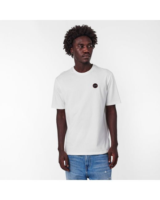 Napapijri White Badge Short Sleeve T-Shirt for men