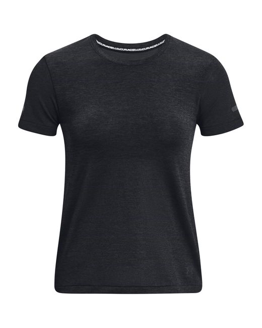 Under Armour Black Seamless Stride Short-Sleeve Performance Running Top