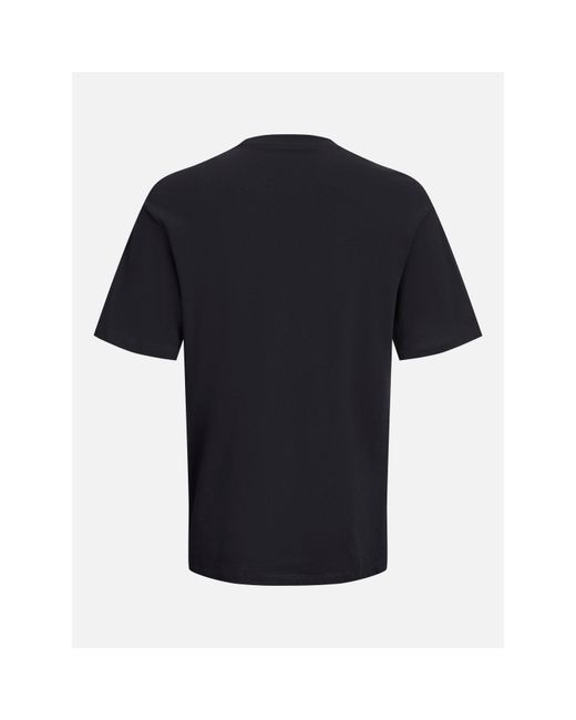 Jack & Jones Black Logo Print T Shirt for men