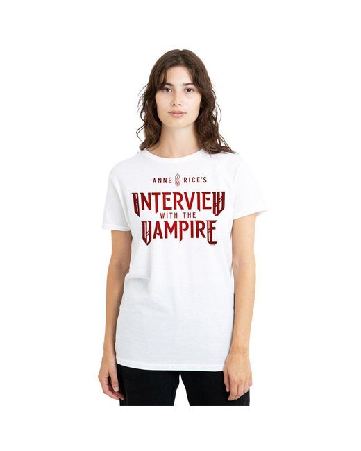 Other White Interview With The Vampire Logo T Shirt