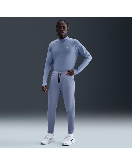 Nike Blue Stride Half Zip Top for men