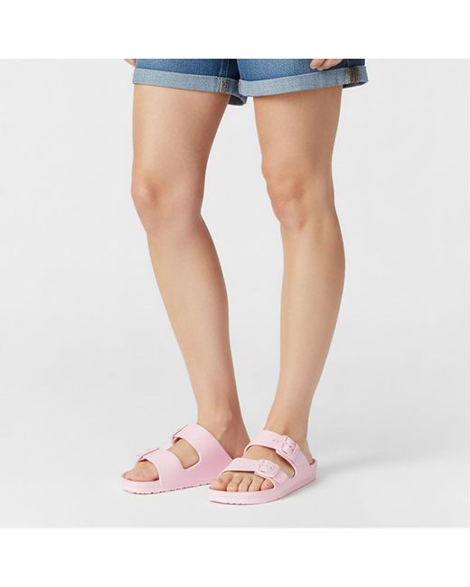 Jack Wills Pink Two Strap Sandals