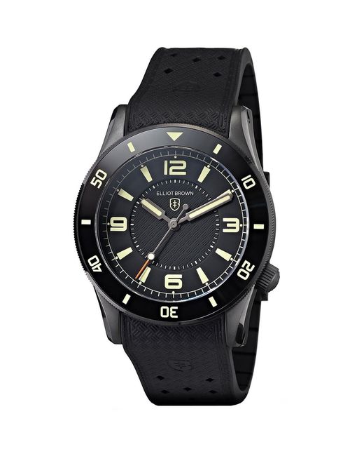 Elliot Brown Black Analogue Quartz Watch for men