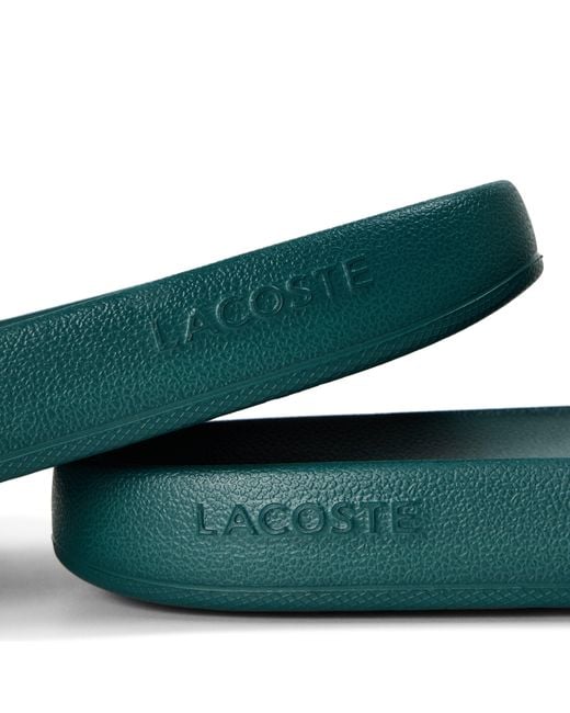 Lacoste Green Serve Pool Slides for men