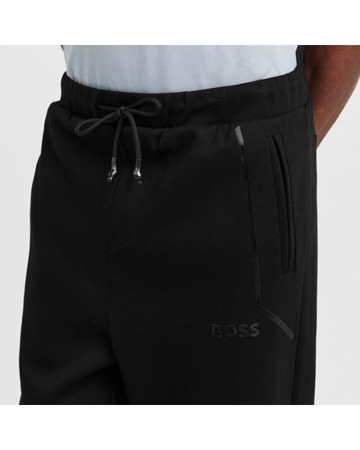 Boss Black Signature Logo Jogging Bottoms (Hadiko Mirror) for men