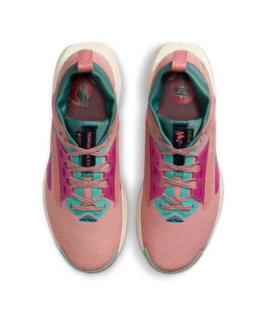 Nike Pink Pegasus Trail 5 Gore-Tex Running Shoes