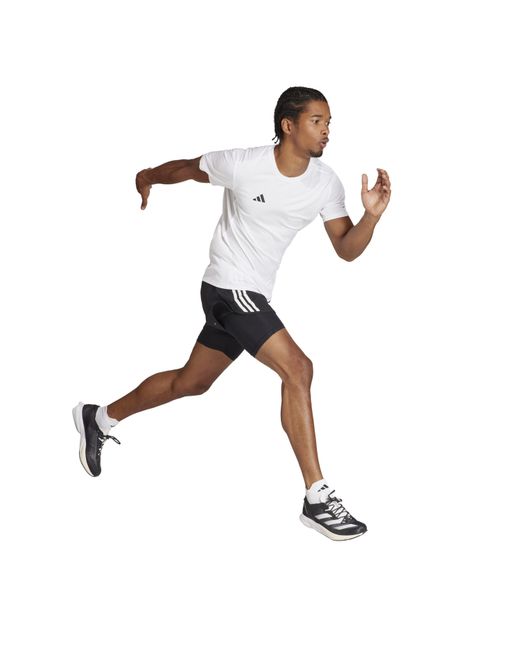 Adidas Black Own The Run 3 Stripes 2 for men