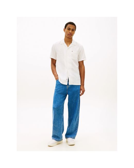 Tommy Hilfiger White Short Sleeve Plain Shirt for men