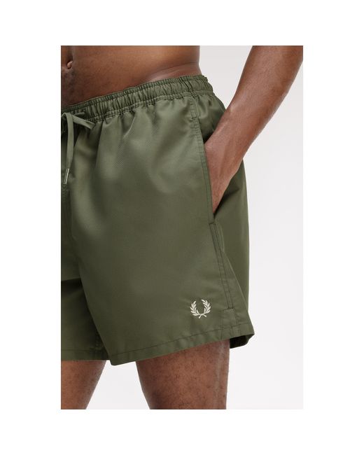 Fred Perry Green Swim Shorts for men