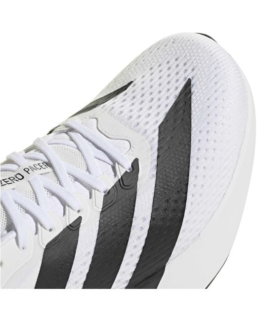 Adidas White Adizero Pacer for men