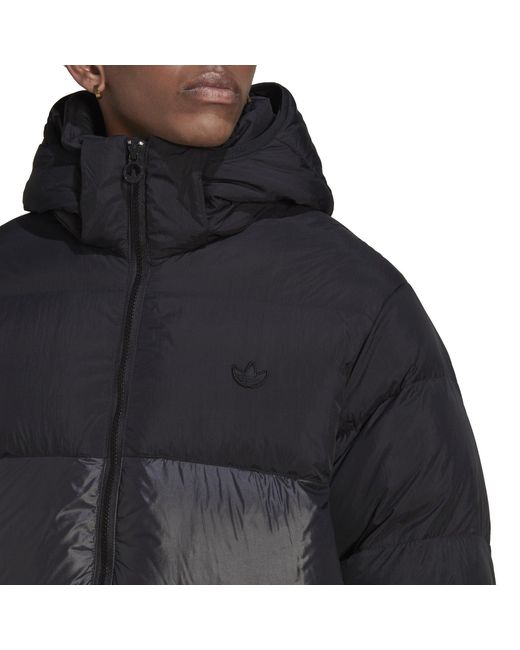Adidas Originals Gray Regen Long Sleeve Puffer Jacket for men