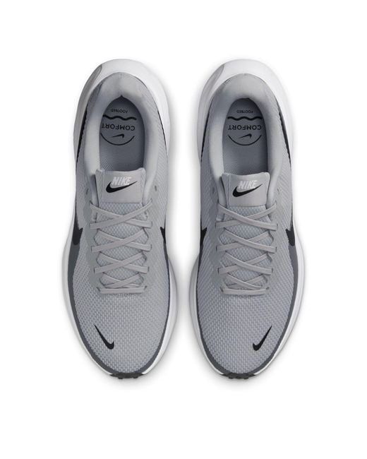 Nike Gray Revolution 8 Road Running Shoes for men