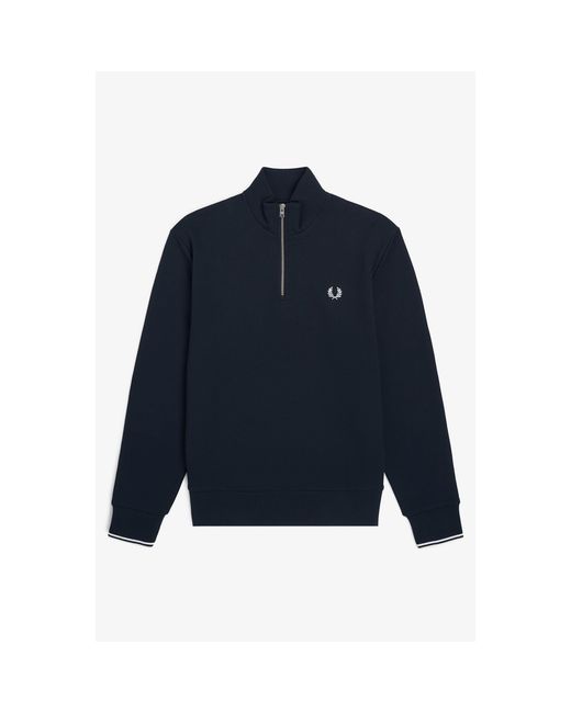 Fred Perry Blue Fredperry Half Zip Top for men