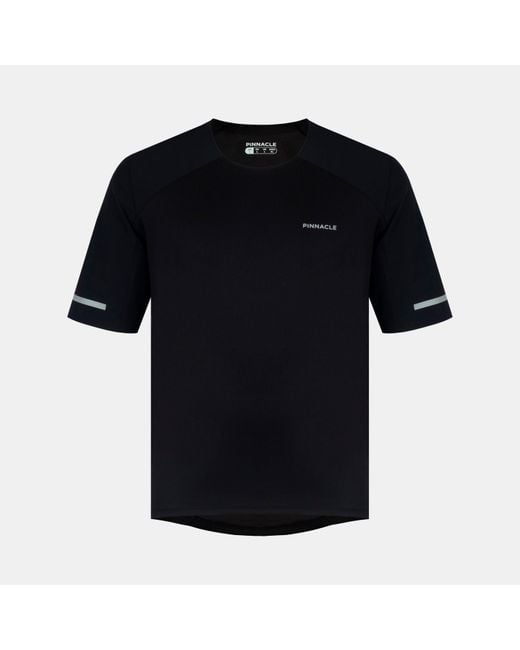 Pinnacle Black Short Sleeve Mtb Jersey for men