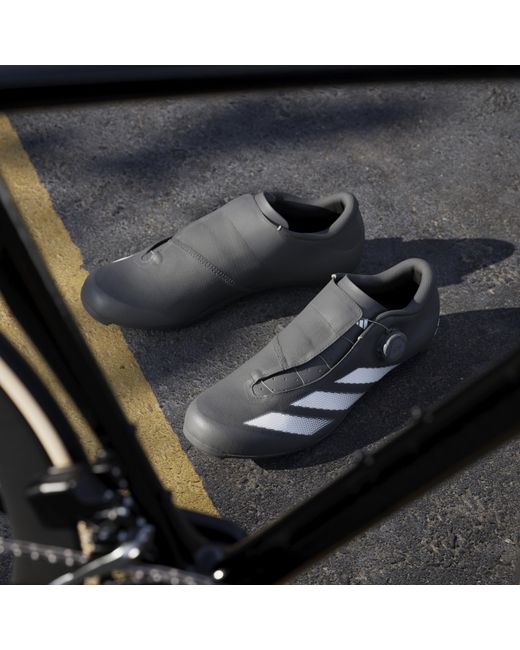 Adidas Black Tempo Stripes Boa Road Cycling Shoes for men