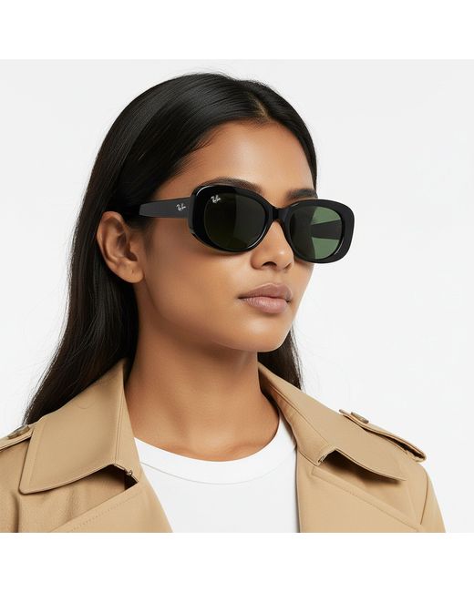 Ray-Ban Black Rectangle Sunglasses