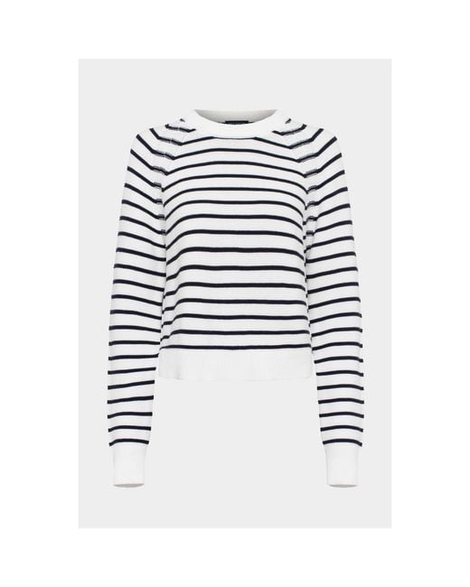 French Connection White Lillie Mozart Jumper